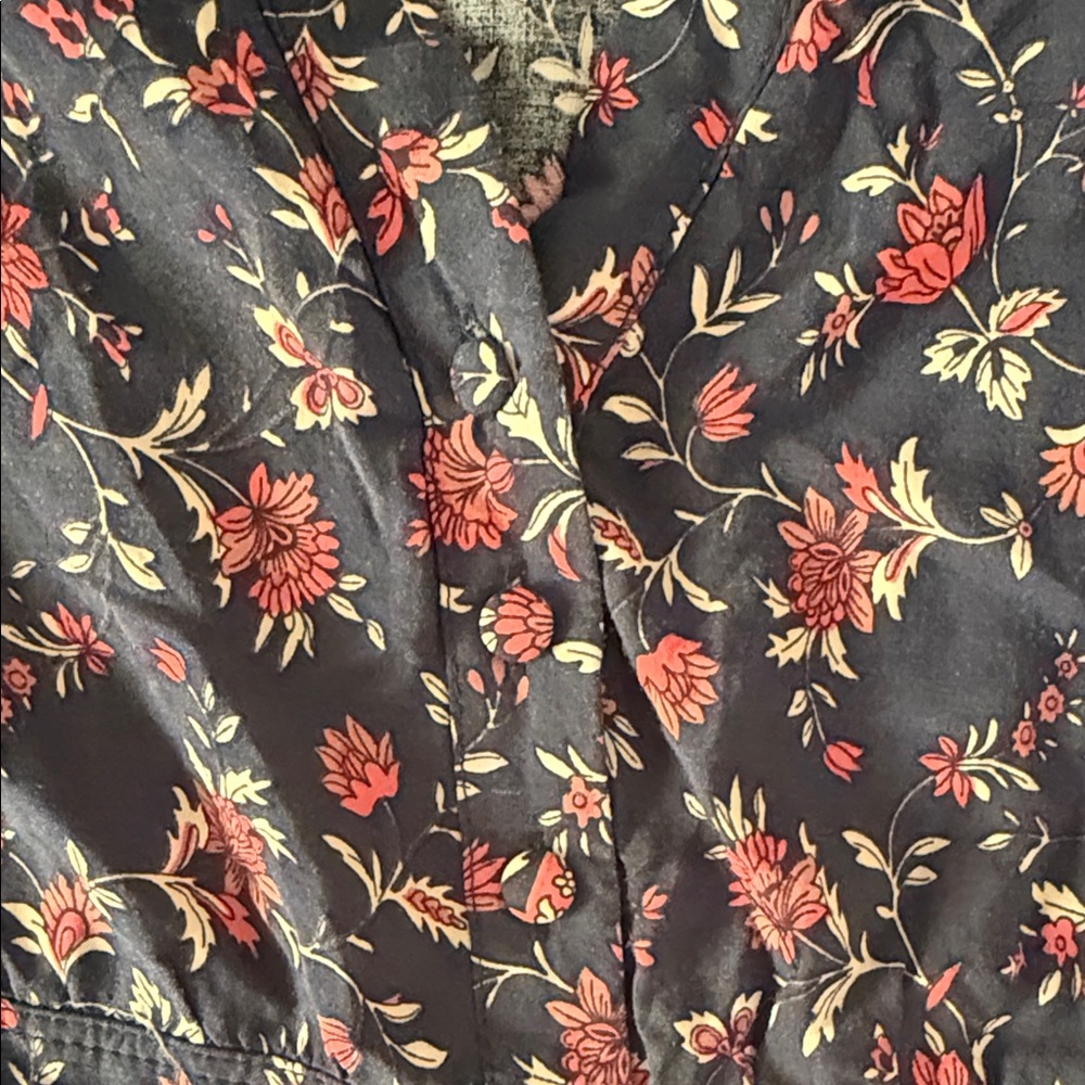 Floral Navy and Pink Maxi Dress - Picture 5 of 11